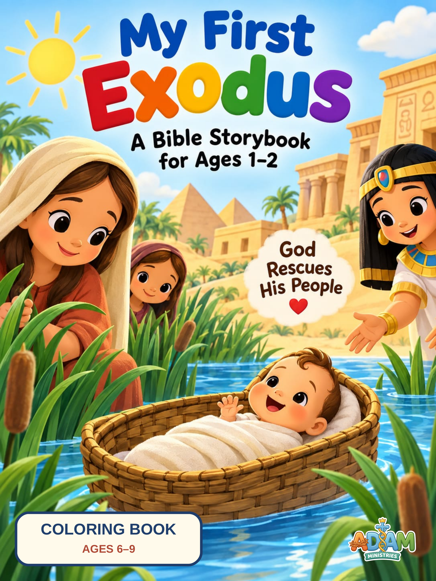 Cover of My First Exodus · Detailed Coloring Book, an ADAM Ministries Bible coloring book
